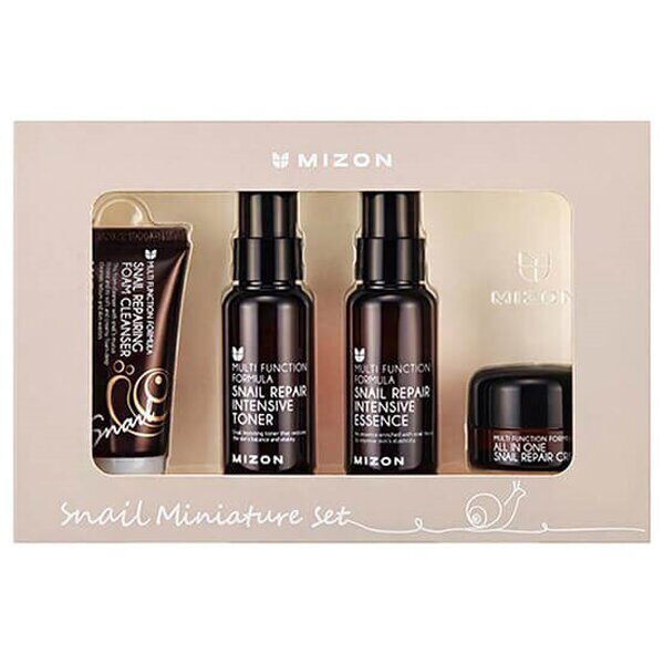 Набор Миниатюр (30мл+50мл+50мл+15г) Snail Miniature Set MIZON