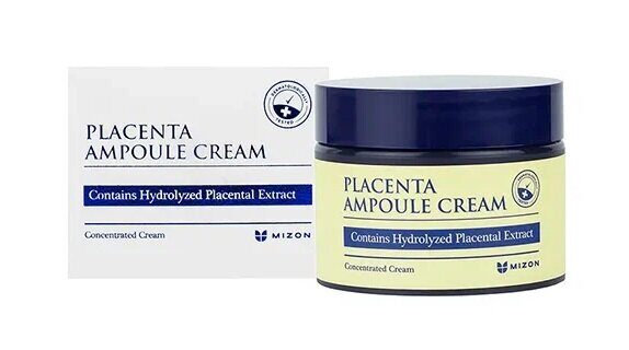 МЗ Антивозрастной плацентарный крем для лица Placenta Ampoule Cream 50мл MIZON