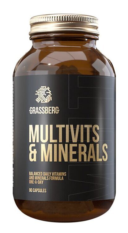 Биологически активная добавка к пище Multivit & Minerals, 60 капсул Grassberg