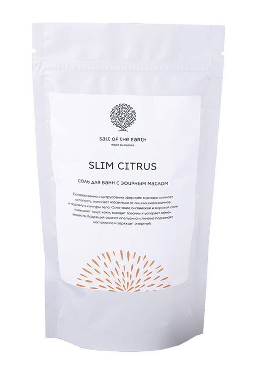 Salt of the Earth Смесь для ванны с маслами "SLIM CITRUS" 500 г