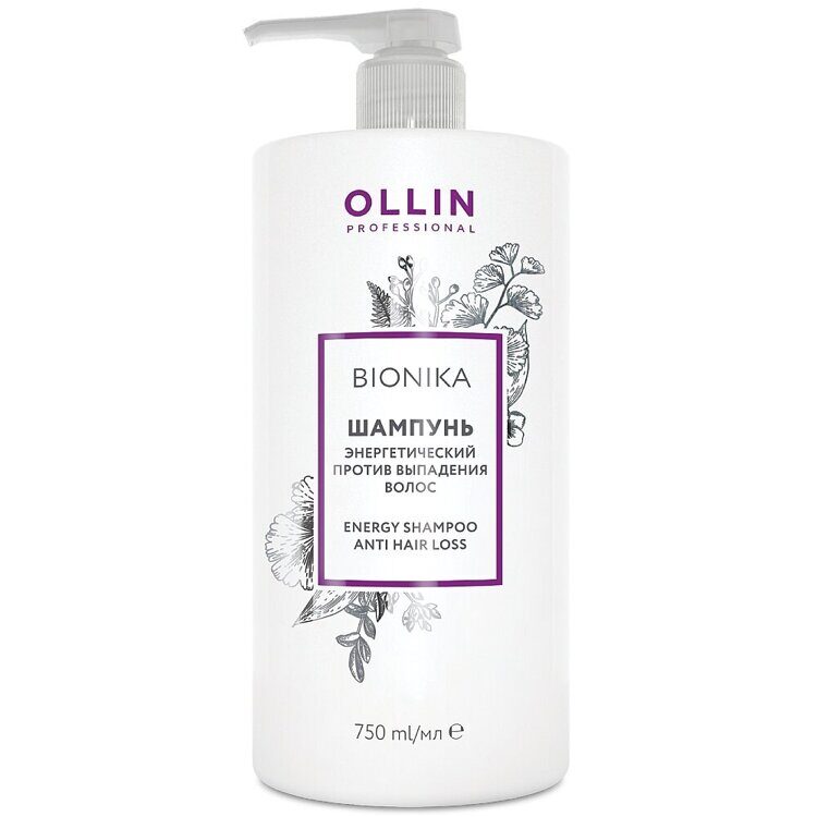 OLLIN BioNika Шампунь энергетический против выпадения волос 750мл/ Energy Shampoo Anti Hair Loss