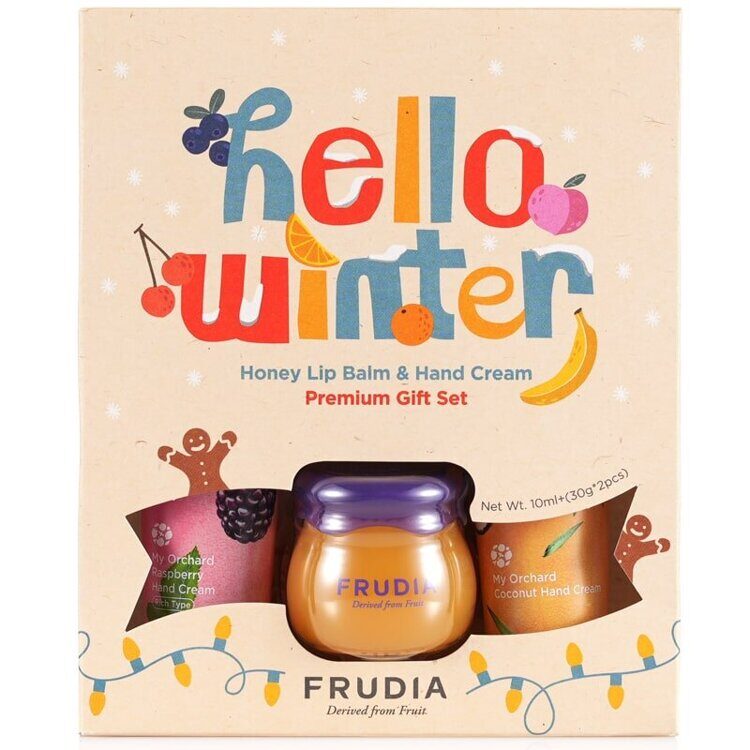 FRUDIA Подарочный набор Зимний Hello Winter 2 (10мл+30г*2шт) малина/кокос НОВИНКА FRUDIA