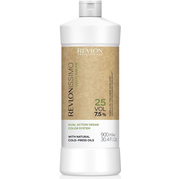 Питательный веганский кремообразный окислитель 7,5% Revlonissimo Color Sublime Mineral Oil Free Cr?me Developer 25 Vol, 900 мл REVLON