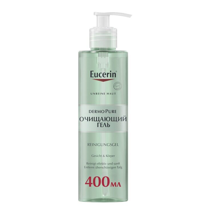 Eucerin, DermoPURE, очищающий гель, 400 мл EUCERIN