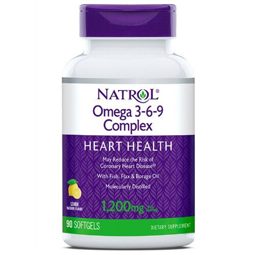 Natrol Omega 3-6-9 complex Нейтральный 90 капс. NATROL