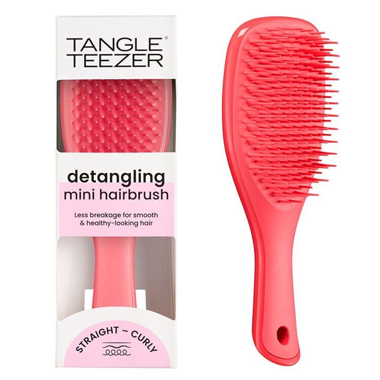 Расческа для прямых и волнистых волос Mini Pink Punch Tangle Teezer