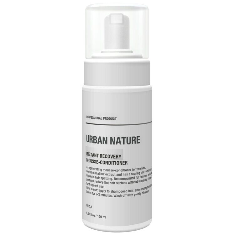 UN_INSTANT RECOVERY MOUSSE-CONDITIONER кондиционер-мусс "Мгновенное восстановление" 150 ml URBAN NATURE