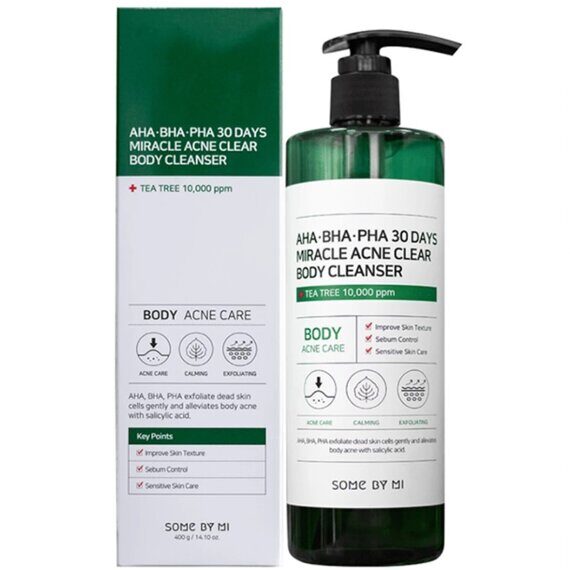 Очищающий гель для тела с кислотами AHA?BHA?PHA 30 DAYS MIRACLE ACNE CLEAR BODY CLEANSER, 400 г SOME BY MI