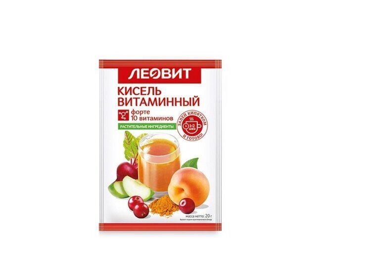 Кисель витаминный, пакет 20 г Леовит