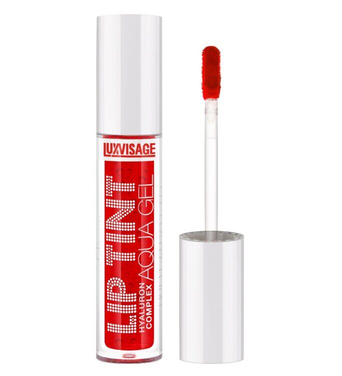 Люкс Визаж Тинт для губ с гиалуроновым комплексом LUXVISAGE LIP TINT AQUA GEL hyaluron complex , 01 тон 3,4гр LUXVISAGE