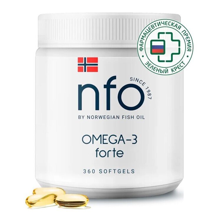 NFO Омега 3 Форте 360 капсул Norwegian Fish Oil