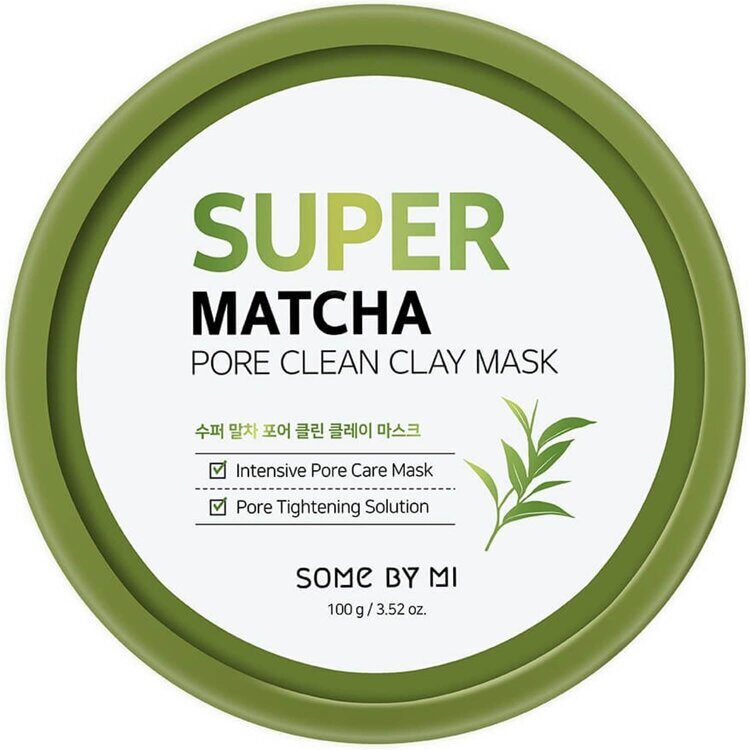 Очищающая глиняная маска для лица с экстрактом чая матча SUPER MATCHA PORE CLEAN CLAY MASK, 100 г SOME BY MI