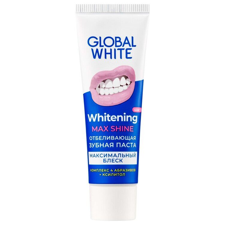 ГЛОБ Зубная паста WHITENING MAX SHINE (Отбеливающая) 30 мл GLOBAL WHITE