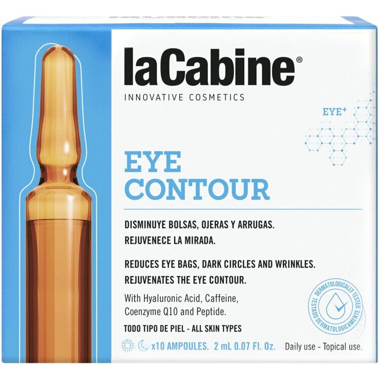 Концентрированная сыворотка в ампулах для конкура век Eye Contour Ampoules, 10 ампул*2 мл La Cabine