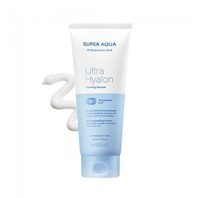 Очищающая пенка для лица MISSHA Super Aqua Ultra Hyalron Cleansing Foam 200 мл MISSHA